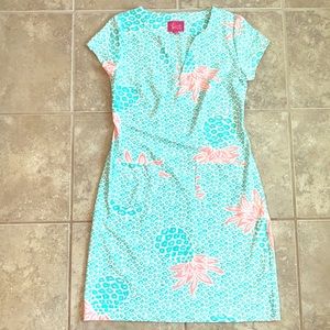 Britt by Britt Ryan pineapple print knit dress